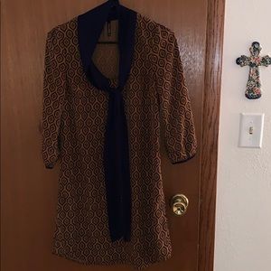 Made in USA peppermint dress with attached scarf
